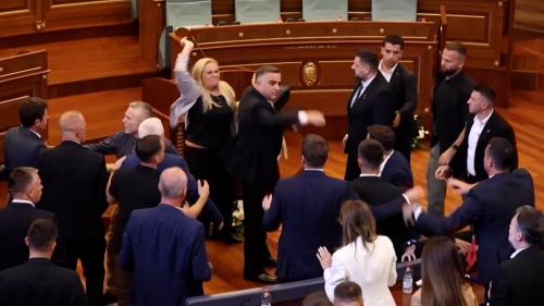 « Honte à vous » : scène surréaliste au Kosovo, une députée lance des oeufs sur le Premier ministre par intérim
