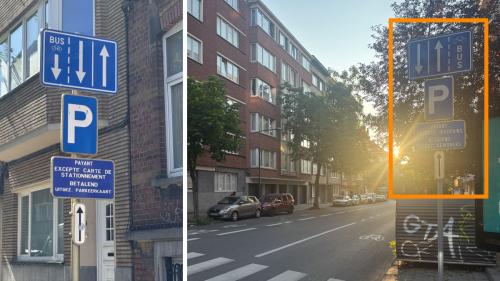 Ibrahim rate l’examen pour son permis de conduire à cause de panneaux inversés à Bruxelles