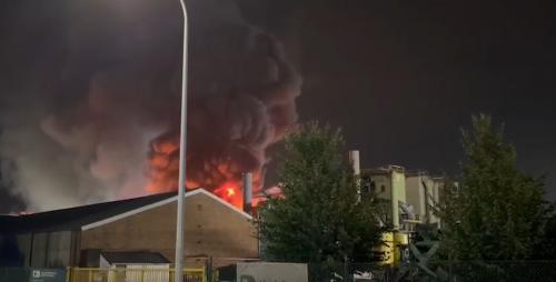 Incendie à l’usine de déchets Galloo à Menin : plan d’urgence activé