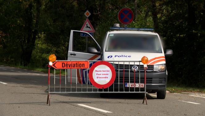 Un barrage de police