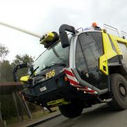 Habituellement utilisé sur les aérodromes, le Panther a été détourné de son terrain de prédilection pour prêter main-forte aux pompiers dans les Hautes Fagnes.