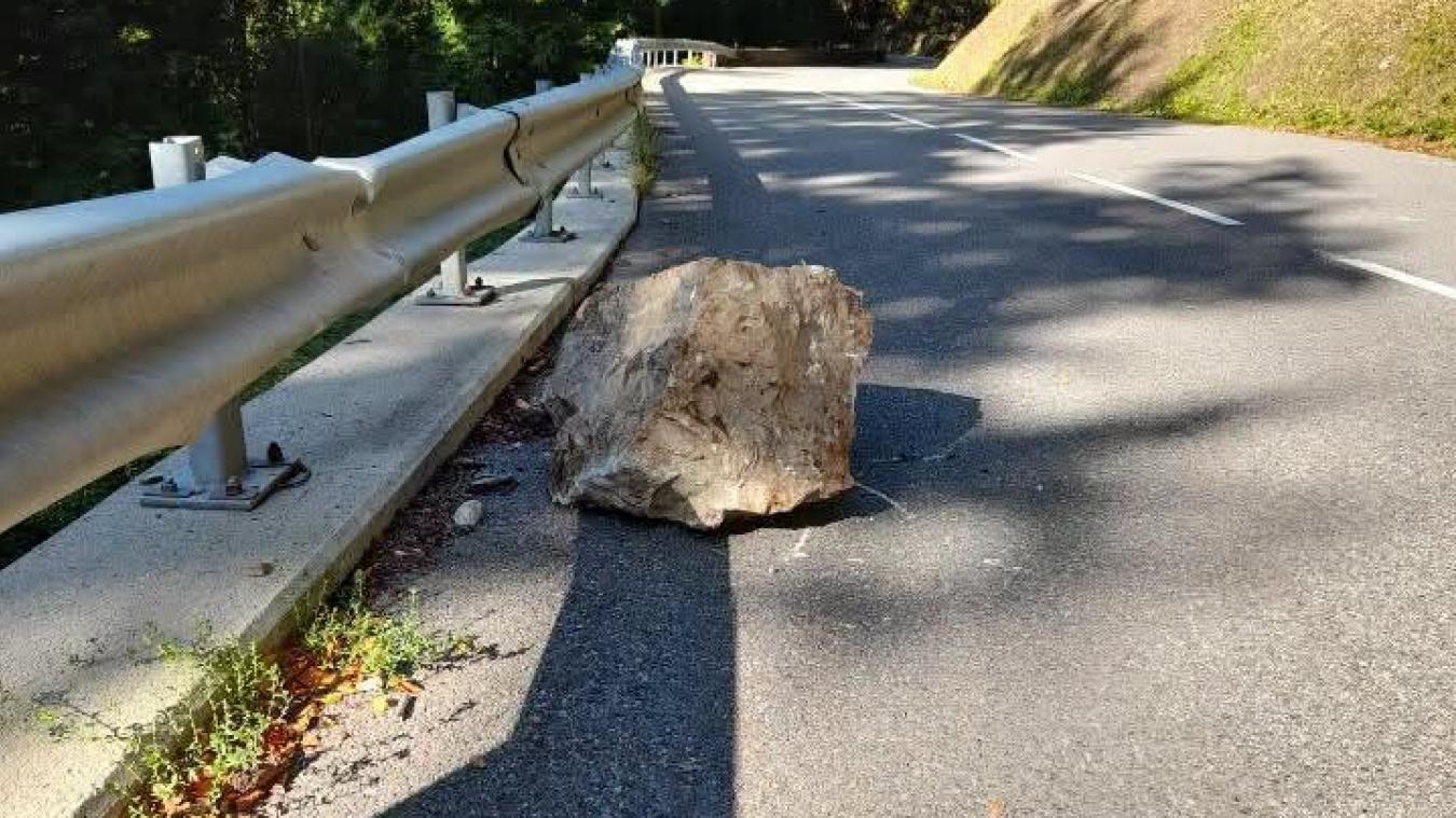 La RD 12 fermée en Haute-Savoie après une chute de bloc rocheux