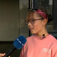 Charlotte se prépare pour sa rentrée en 6e primaire.