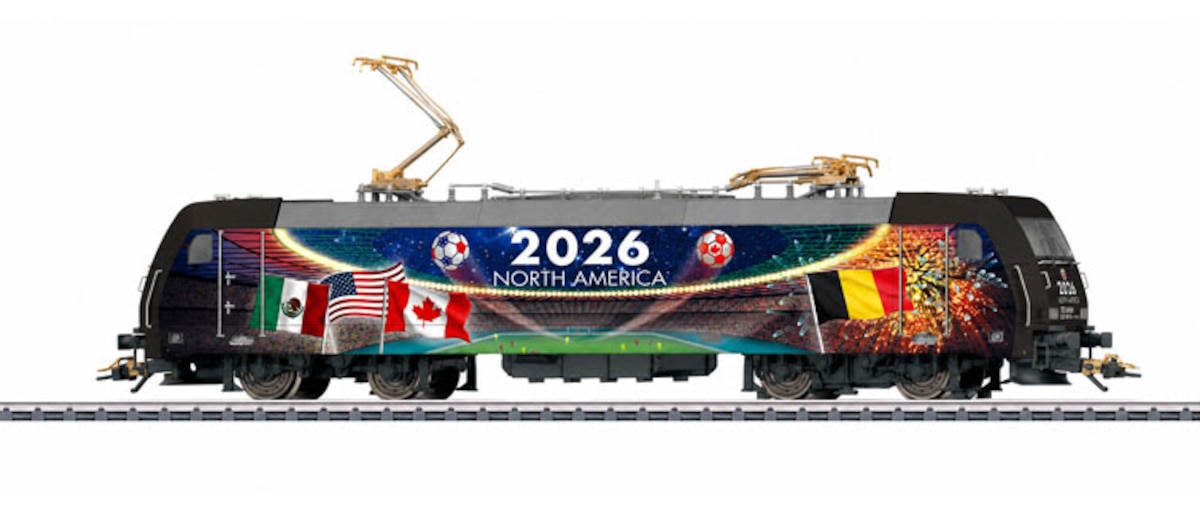 La locomotive spéciale des Diables Rouges sera également vendue lors du week-end des détaillants rassemblé à Train Wolrd les 29 et 30 août.