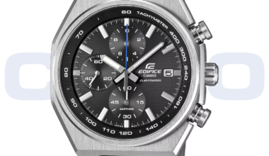 Les nouveaux chronographes solaires Casio Edifice en acier inoxydable, dotés d'un verre saphir, sont désormais disponibles à la vente