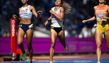 Delphine Nkansa, éliminée en séries du 200m à l'Euro de Birmingham : "Au moins, ça prouve que je suis quand même un humain"