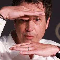 Antonin Baudry lors de la conférence de presse de "La Bataille De Gaulle : L'Âge De Fer" au 79e Festival de Cannes, le 21 mai 2026.