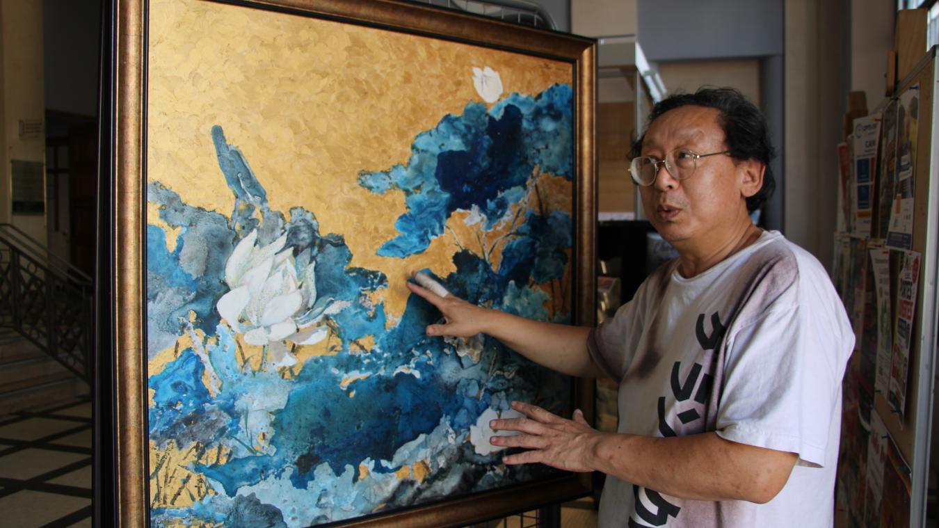 Wen Wenwu et Wang Jinfang marient les arts de l’Occident et de l’Orient à la mairie de Chauny