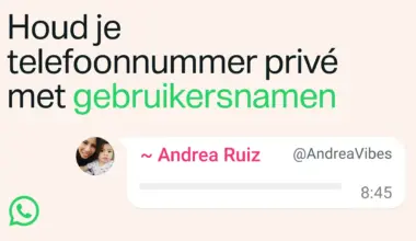 WhatsApp gebruikersnaam reserveren