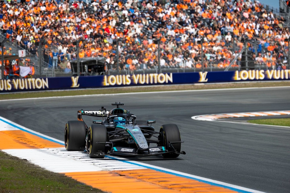 F1 Dutch GP: Russell pakt sprintpole, Verstappen slechts zesde