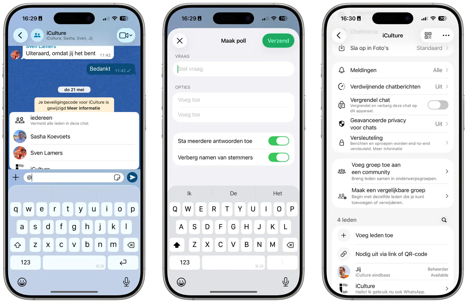 WhatsApp groepen update augustus 2026