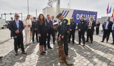 Noem and Belgian prime minister discuss in Antwerp thwarting drug smuggling