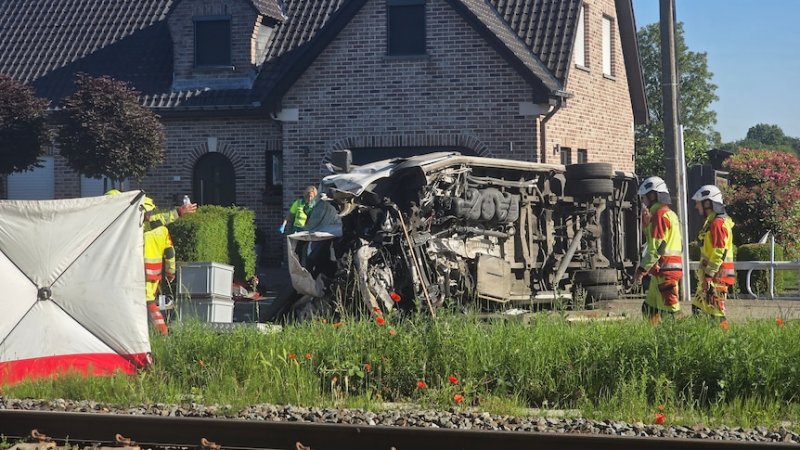 At least four killed after train collides with school bus in Belgium -  VIDEO