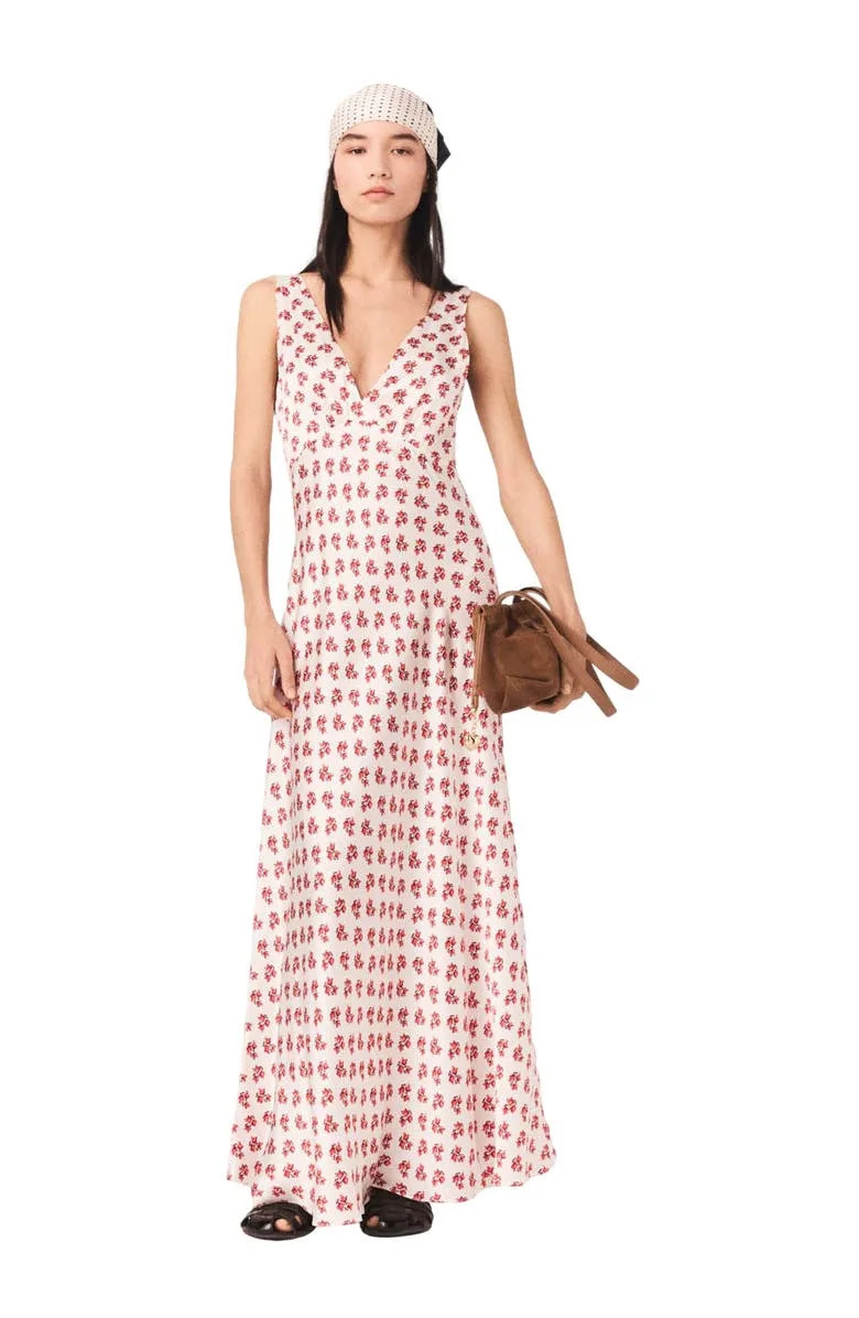 Patterned Silk Dress