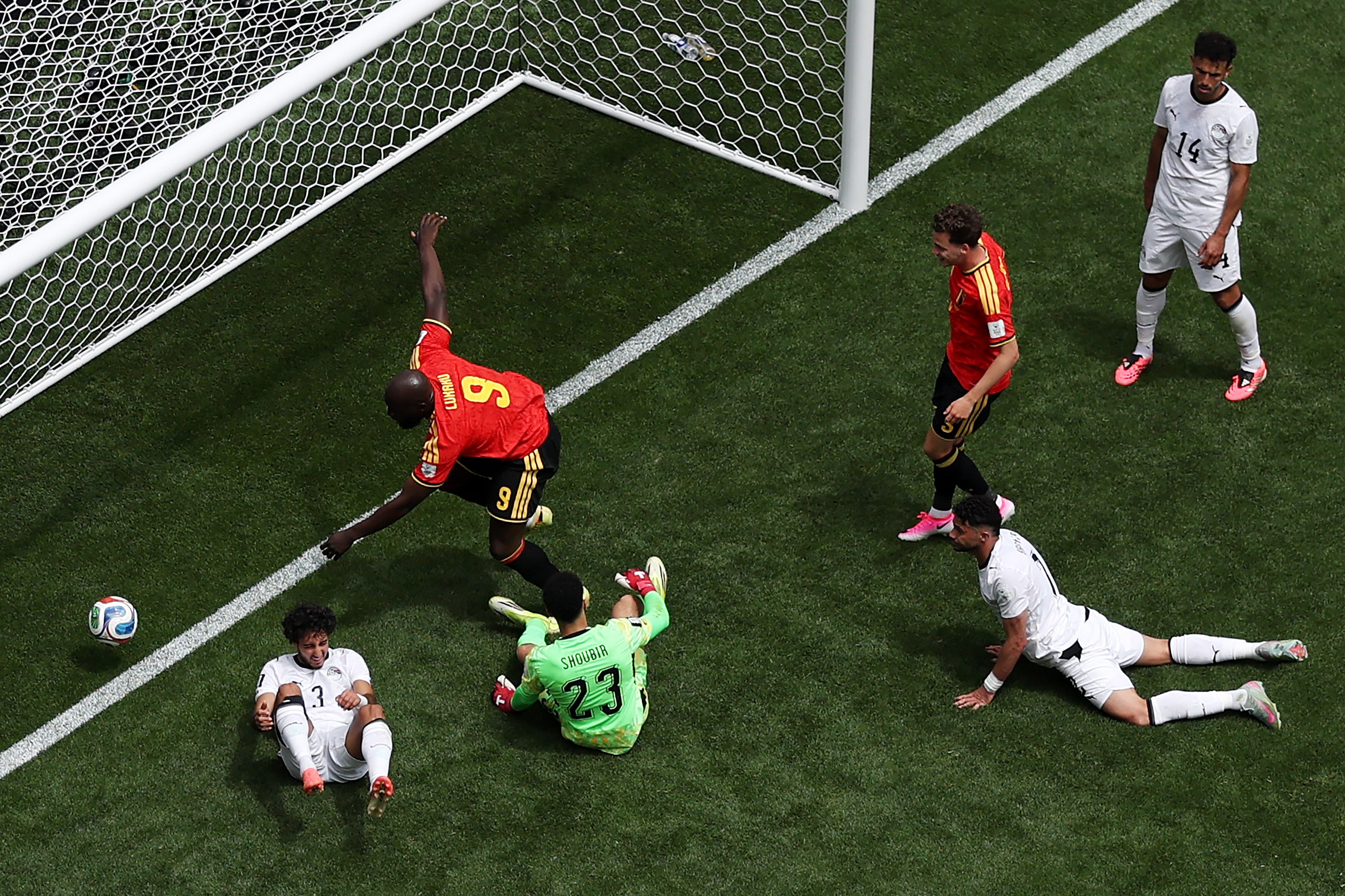 Romelu Lukaku forced an own goal out of Egypt’s defence on their first gameday