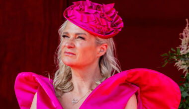 Belgian Princess hits back at 'inappropriate' dress claims as she denies 'stealing the spotlight' from royals with striking outfit