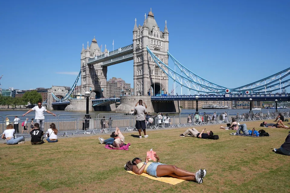 Parts of southern England were hotter than Tenerife on Friday (Lucy North/PA)