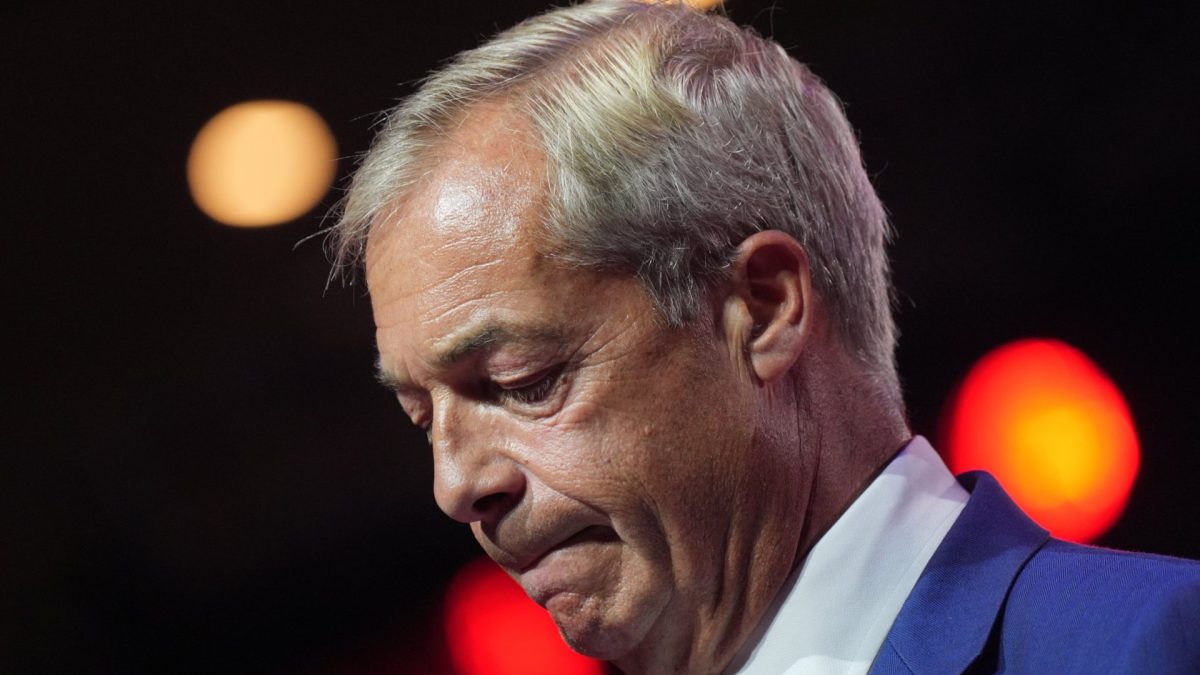 Farage's personal approval rating falls to lowest since becoming Reform leader