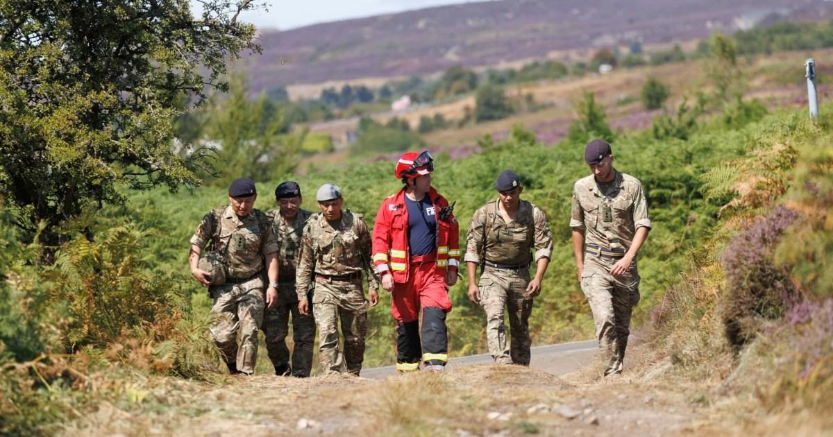 Army called in to help tackle 'Tinderbox Britain' crisis as fires continue to rage | News UK