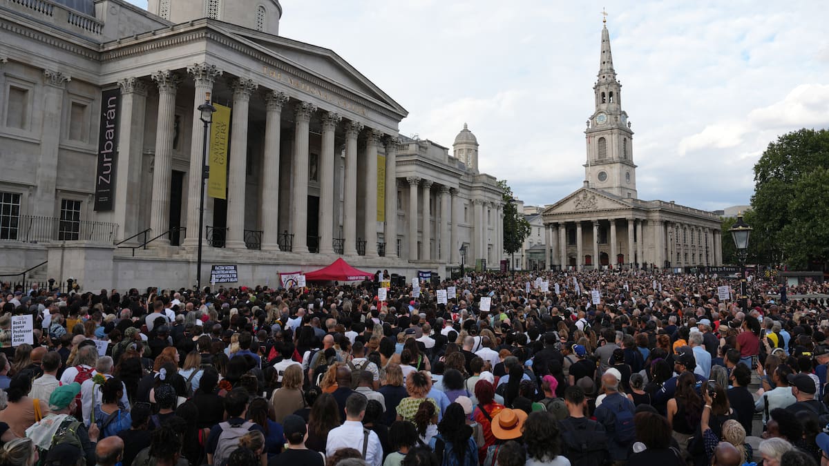 Thousands gather at London vigil to mourn death of ‘hounded’ academic