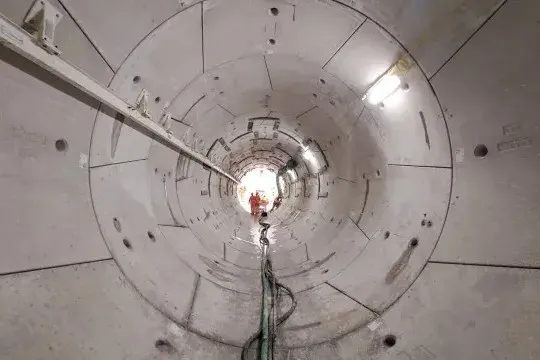 Power tunnel below the Thames reaches halfway point