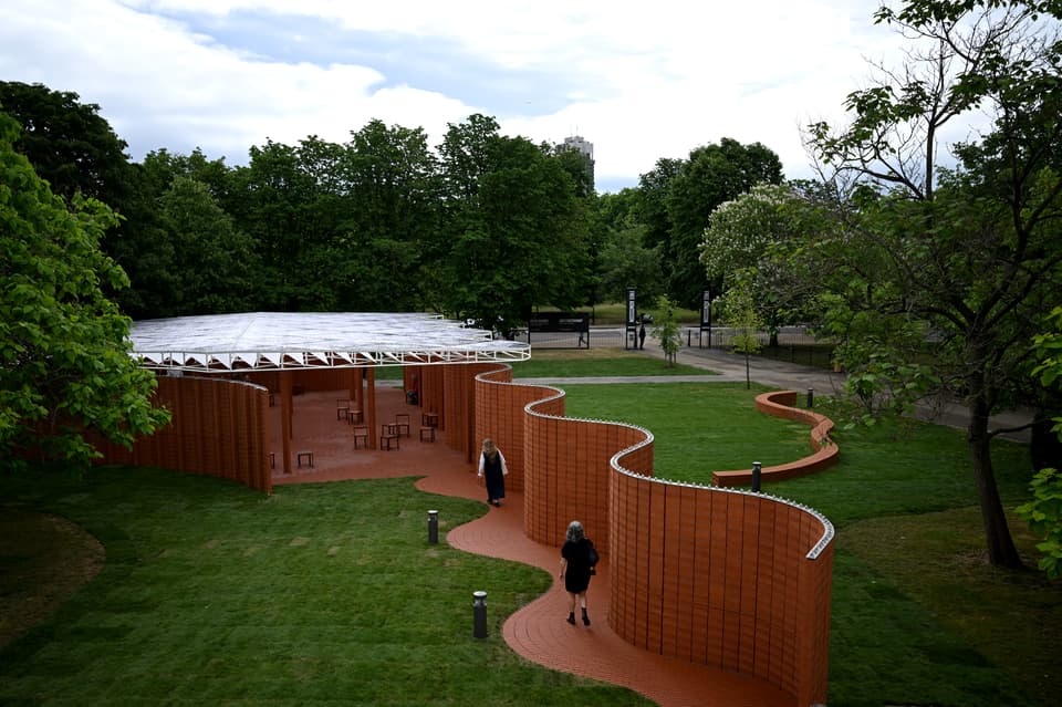 <p>The completed Serpentine Pavilion 2026</p>