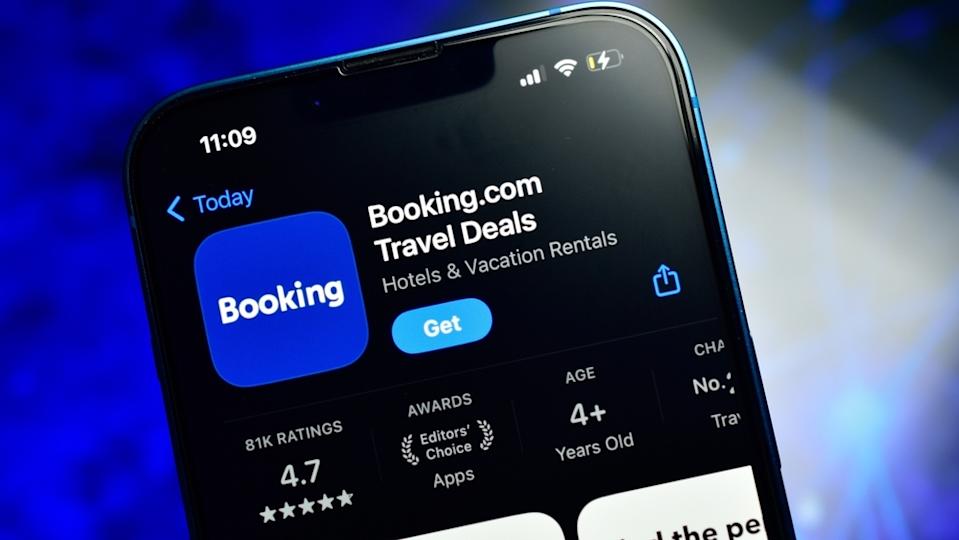 Booking.com screen