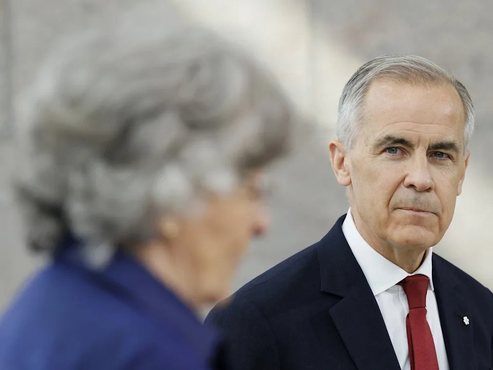 Prime Minister Mark Carney and Canada’s next Governor General Louise Arbour during a media availability announcing her appointment at the National Gallery of Canada in Ottawa on May 5, 2026.