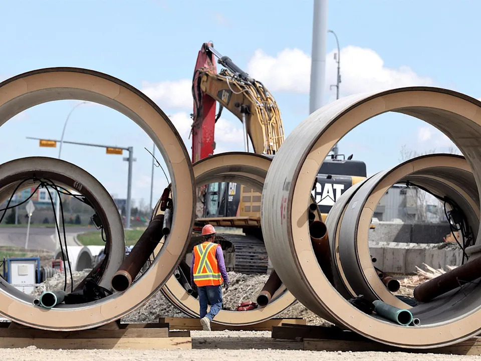 The City of Calgary will begin Stage B construction on the Bearspaw South feeder main replacement project in May 2026, installing a new parallel steel feeder main along 34th Avenue N.W., between 73rd Street N.W. and 89th Street N.W. Photo taken in Calgary on Monday, May 11, 2026.