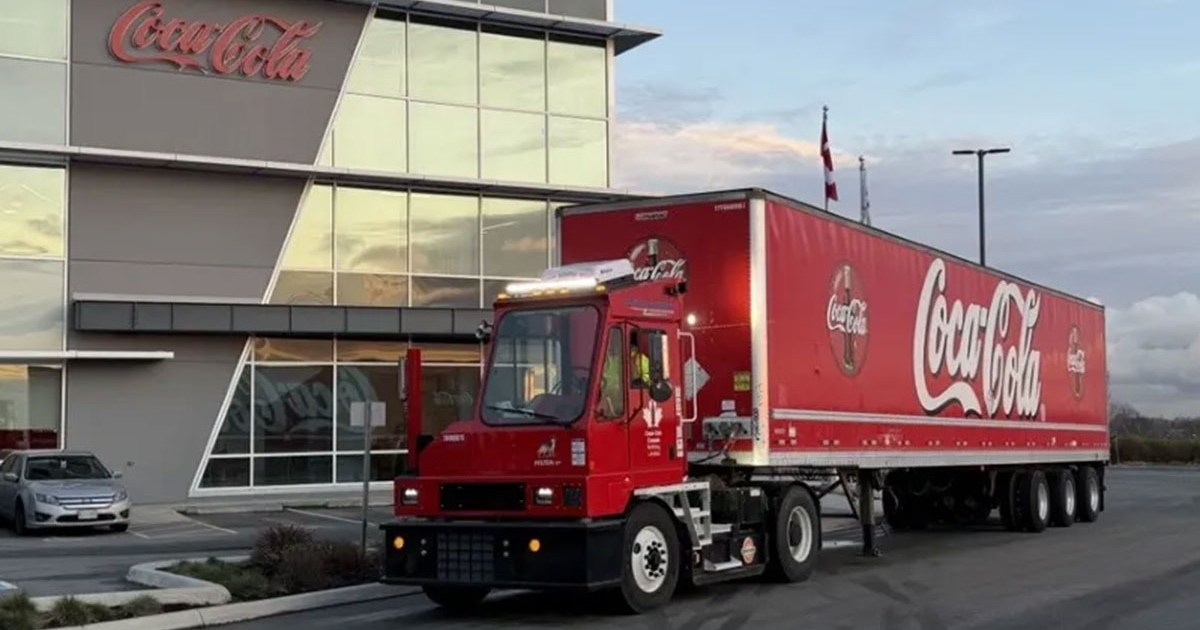 Orange EV Sends 2,000th Electric Yard Truck to Coke Canada