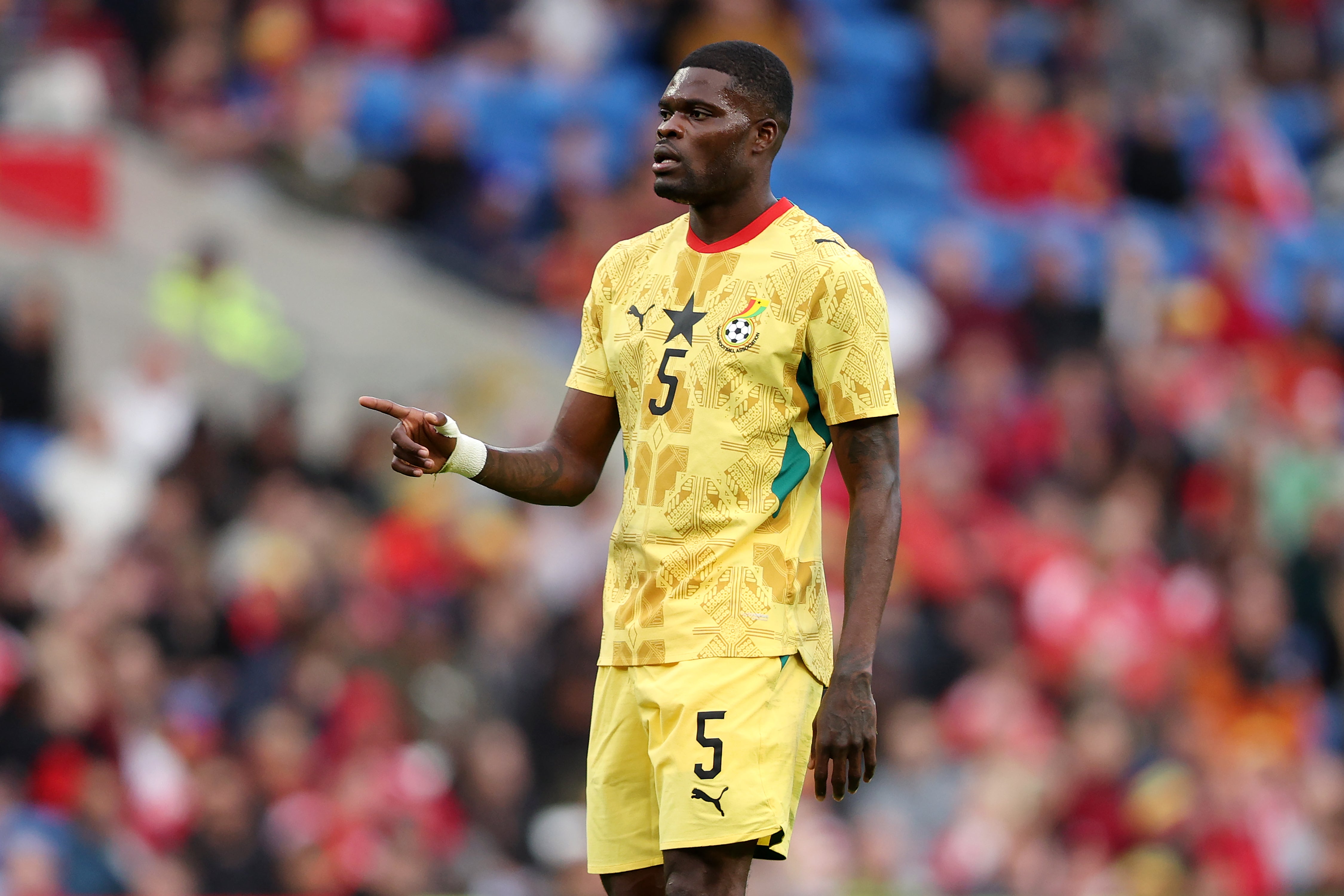 Partey, 33, will remain at Ghana's base camp in Boston