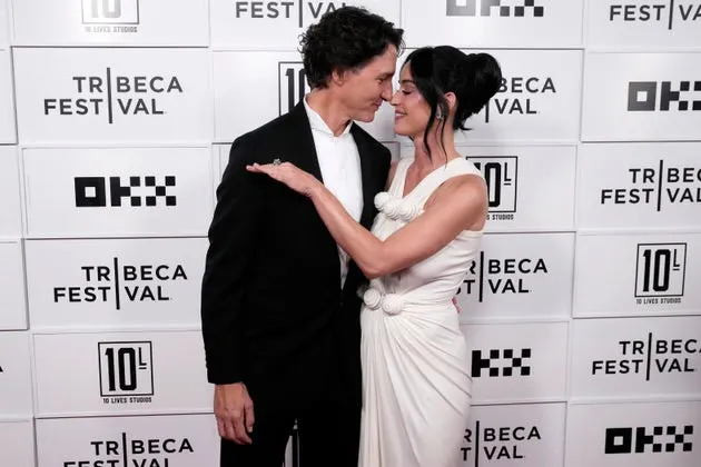 Justin Trudeau and Katy Perry pictured together last week