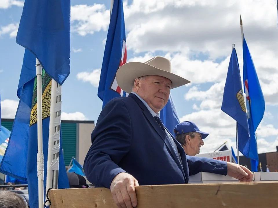 Lawyer Jeffrey Rath, seen on May 4, 2026, when separatist petition group Stay Free Alberta delivered signature documentation to Elections Alberta headquarters.