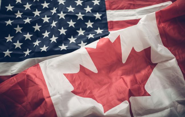 Canada US flag
