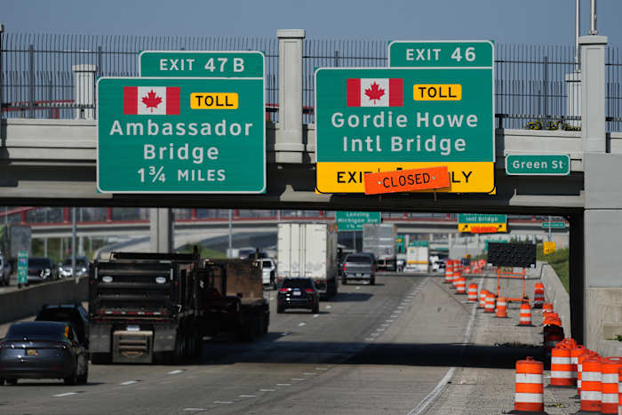 Canada cancels joint bridge-opening event with US after Trump announces tariffs