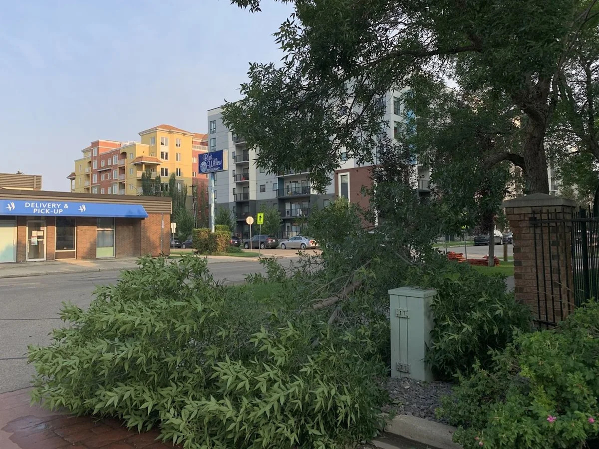 Severe thunderstorm hammers Edmonton causing flooding, road closures
