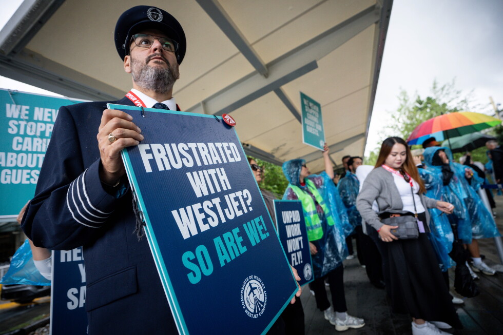 WestJet flight attendants go on strike