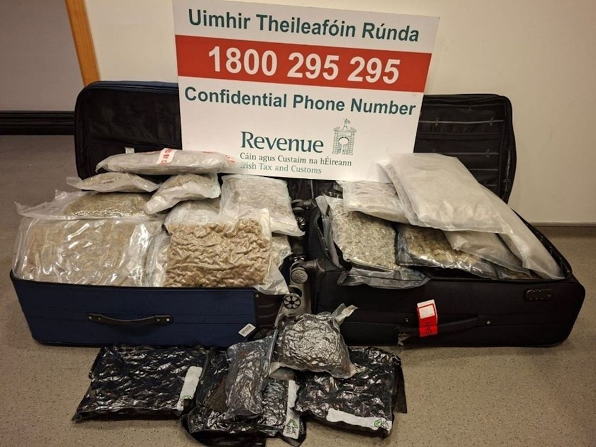 $1.5M haul of meth and cannabis arriving on flight from Canada seized at Dublin airport
