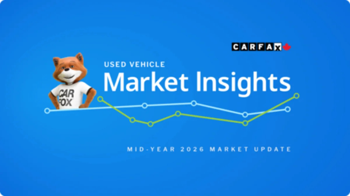 CARFAX Canada: Used Car Prices Level Off as Inventory Ramps Up in the First Half of 2026