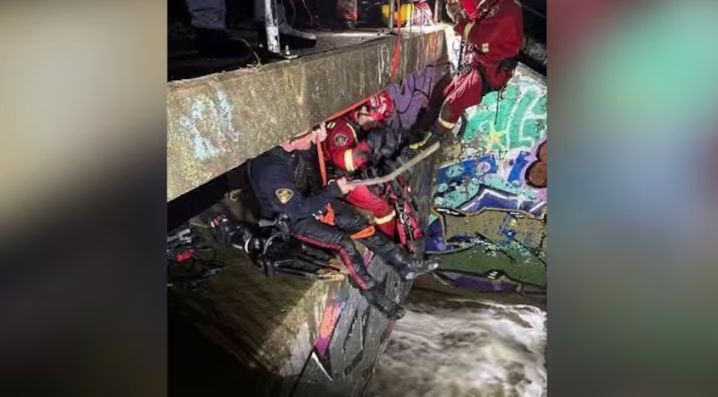 Dramatic rescue after Saskatoon teen gets trapped in storm drain by rushing rainwater