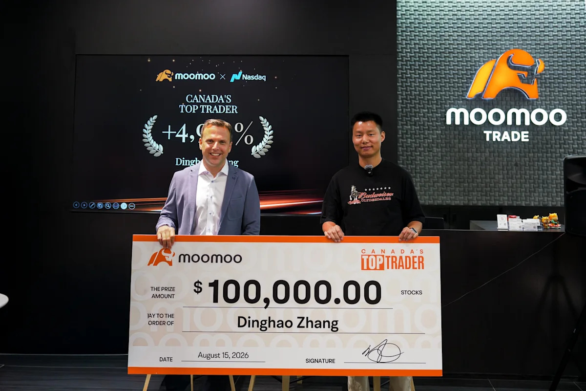 Moomoo Canada Crowns Winner of Inaugural Canada’s Top Trader Competition in Partnership with Nasdaq