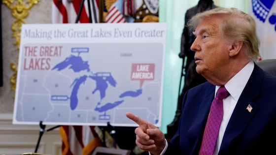 President Trump renames Lake Ontario, as Canada pushes back
