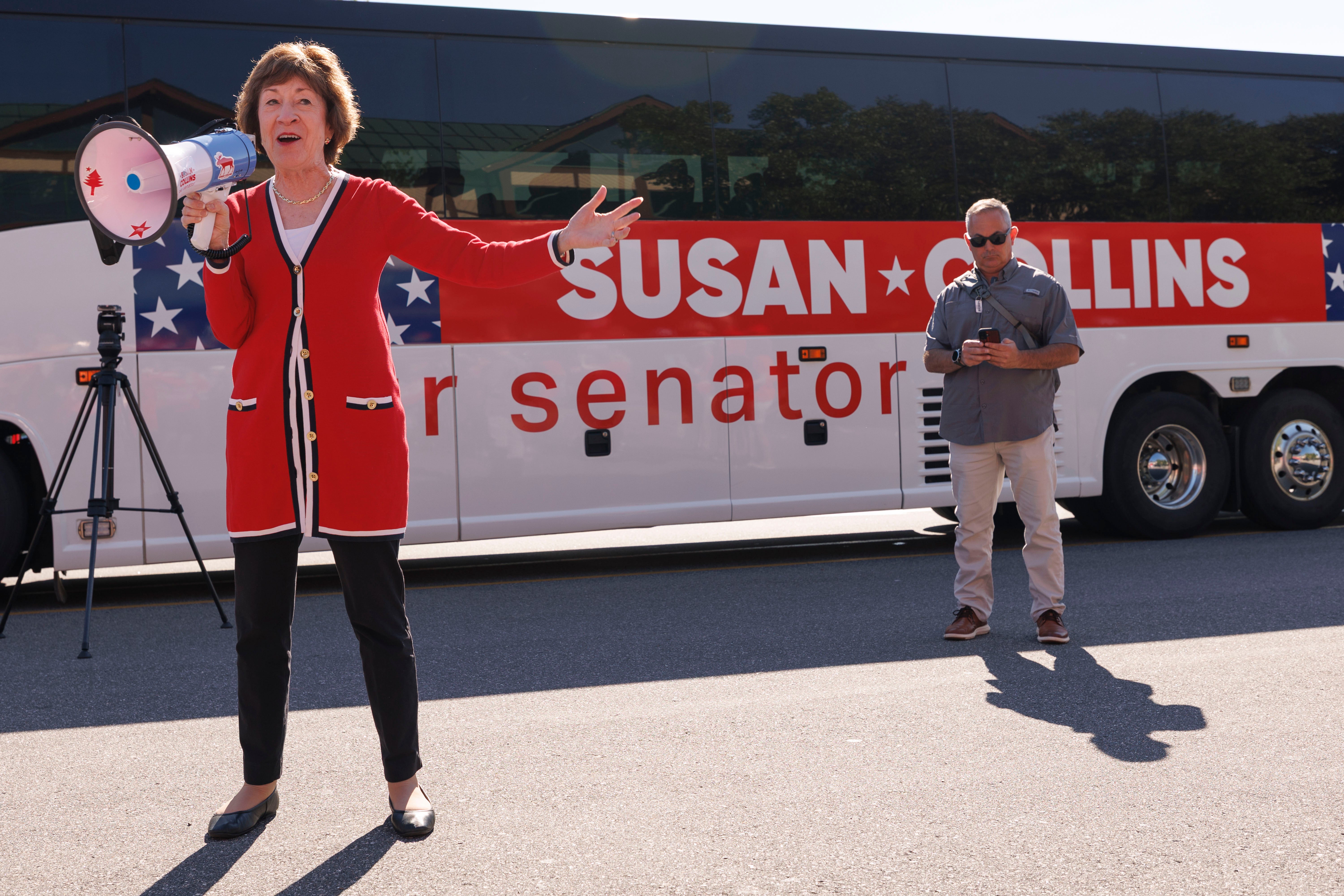 Sen. Susan Collins (R-Maine) faces a difficult race as she tries to distance herself from Trump’s tariffs against Canada - a country that touches her state