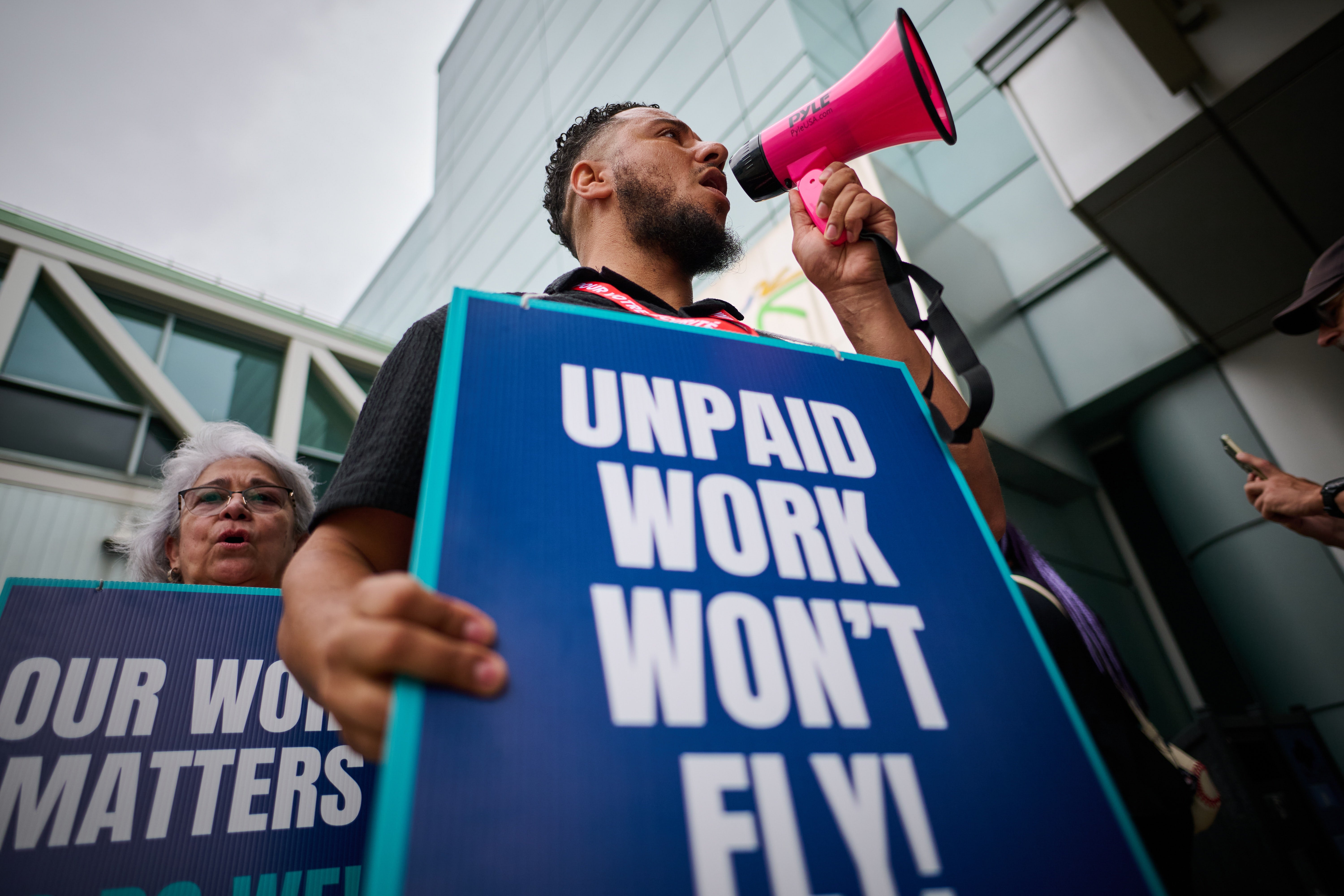 Over 300 flights had been canceled as of early Sunday as a result of the strike