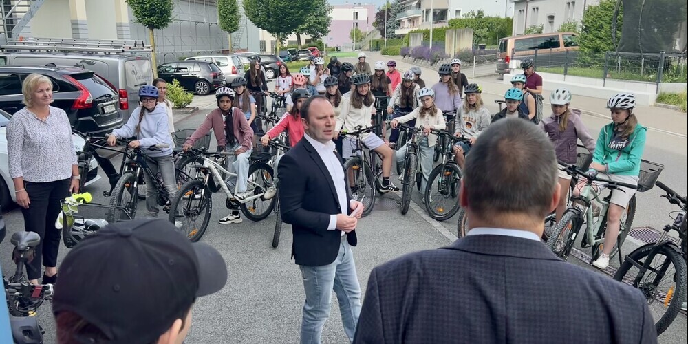 Gossau weiht erste Velostrasse mit gemeinsamer Fahrt ein