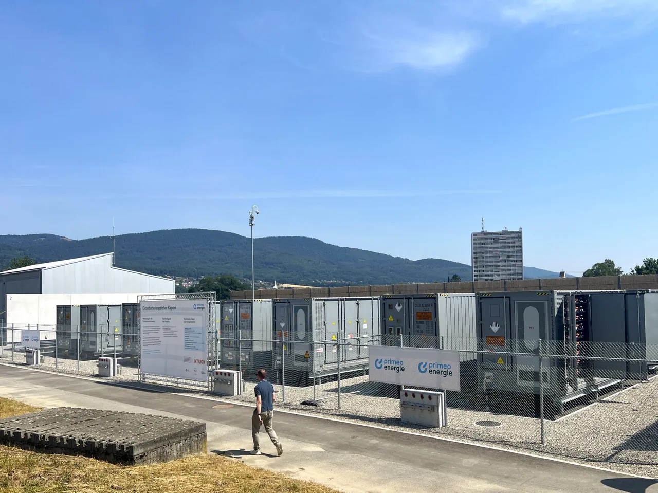 Blick auf Batterien