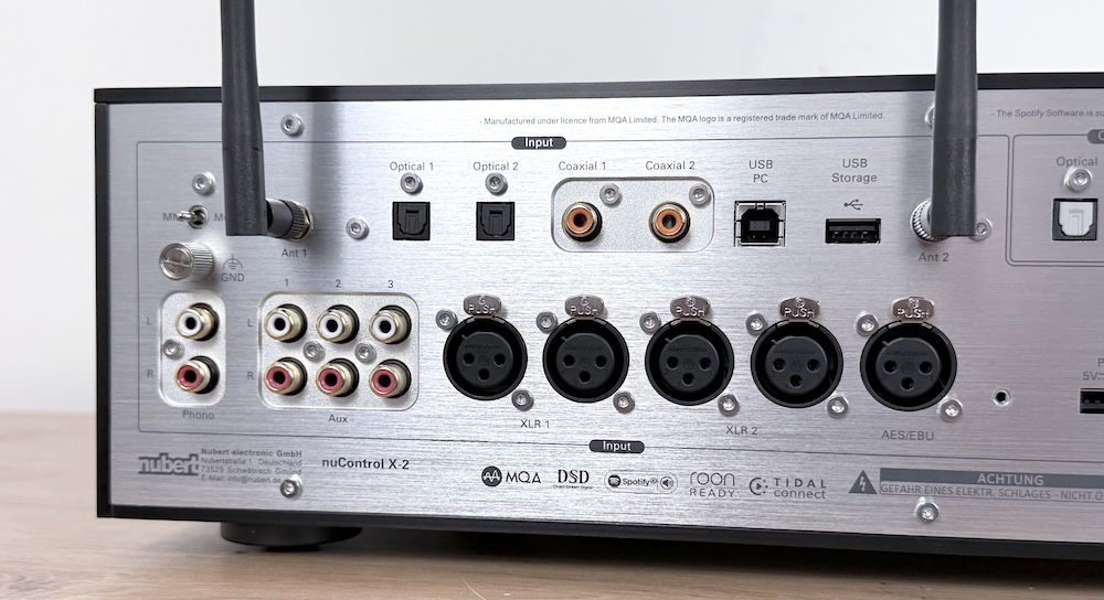 Nubert Ambient Line nuControl X 2 Anschluesse Rueckseite1