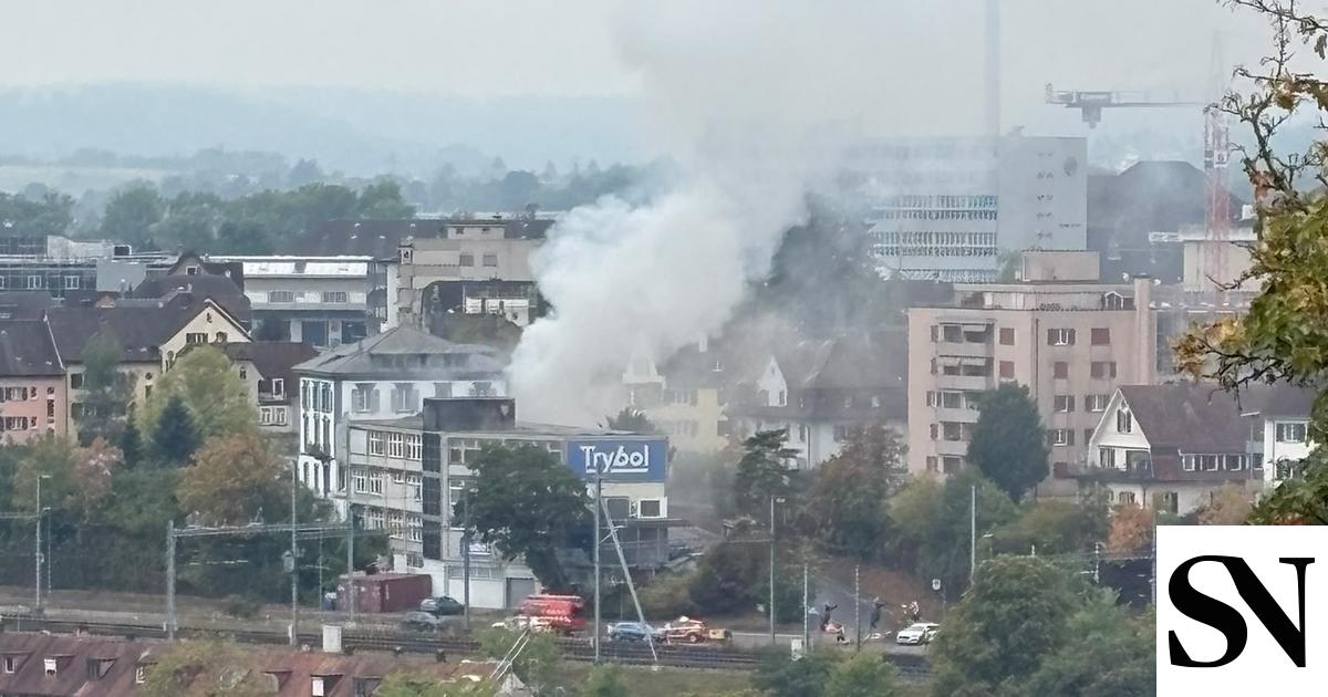 Feuer bei der Trybol in Neuhausen