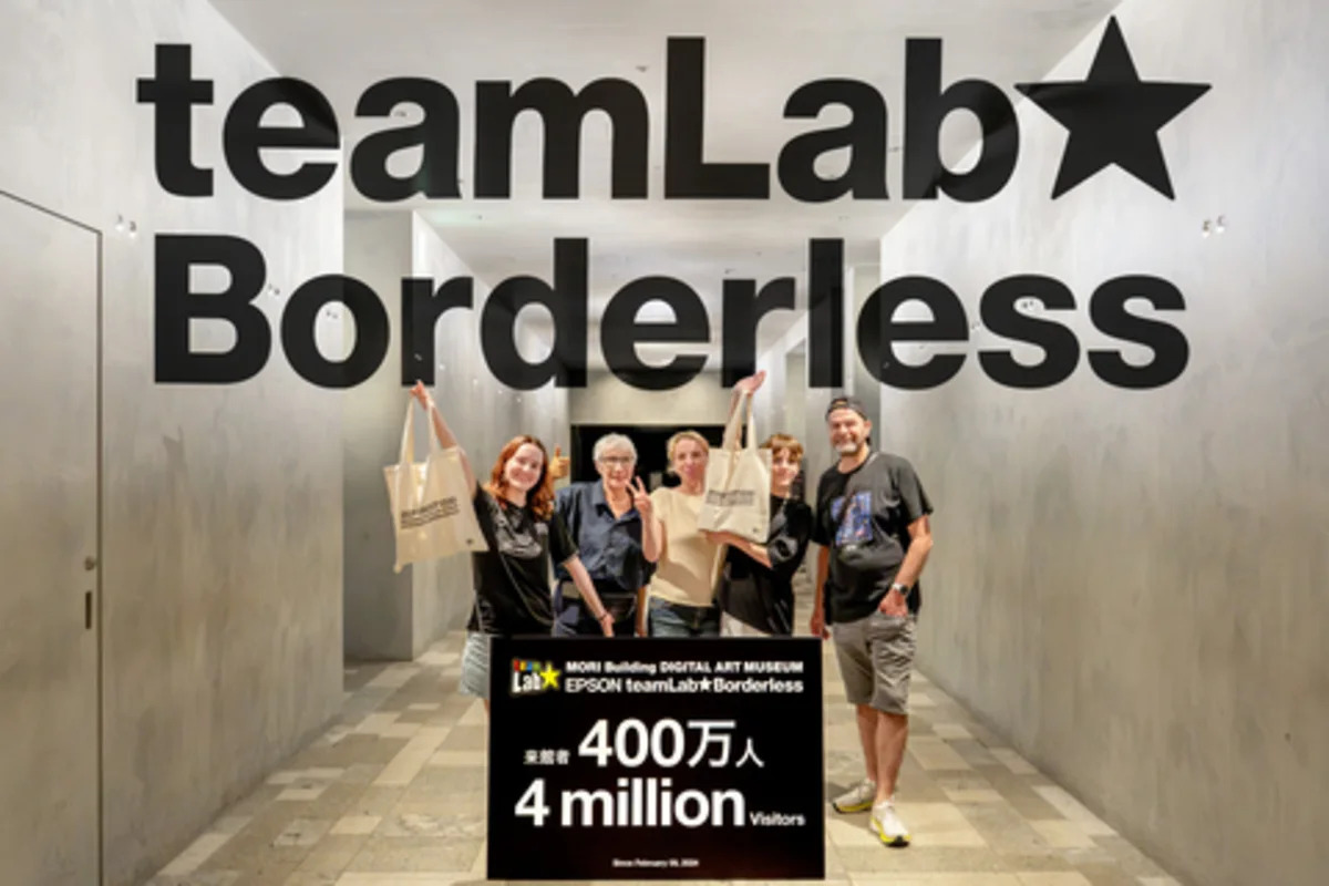 „teamLab Borderless" in Tokio begrüßt über 4 Millionen Besucher aus mehr als 185 Ländern