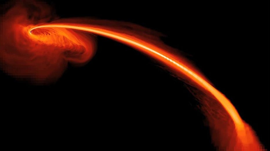 Schwarze Löcher: Sternen-Rotation erklärt verblassende Flares